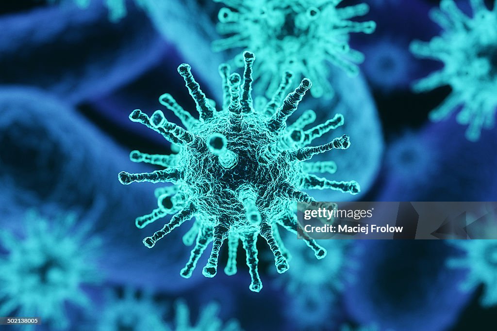Microscope Virus Vector Virus Under Microscope High-Res Vector Graphic - Getty Images