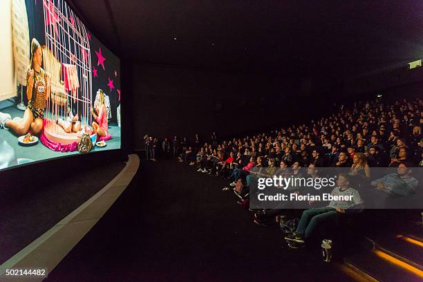 General view at the premiere for the film 'Bruder vor Luder' at Cinedom on December 20, 2015 in Cologne, Germany.