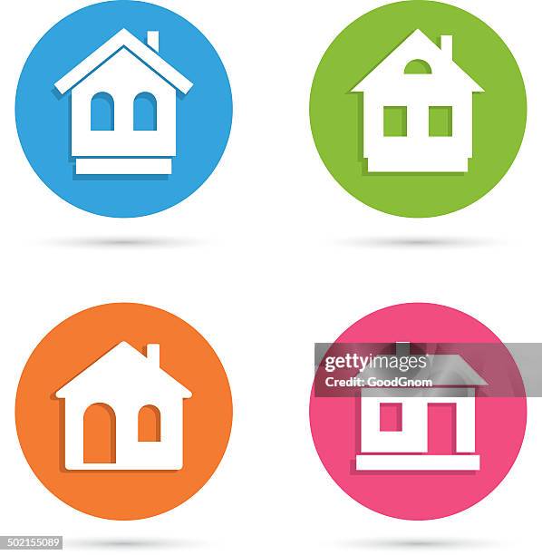 house icon - private property stock illustrations