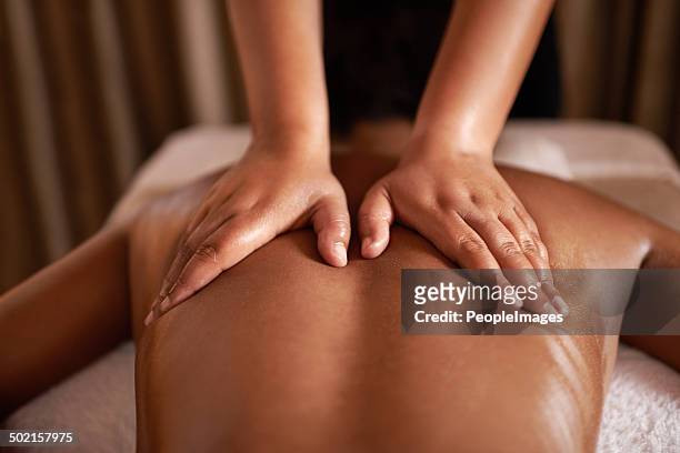 she had those healing hands - massage stockfoto's en -beelden