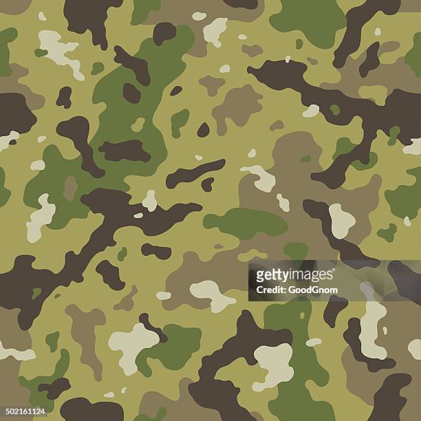 camo seamless pattern - military uniform 幅插畫檔、美工圖案、卡通及圖標