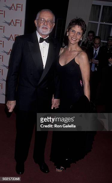 John Callas and Shannon Wilcox attend AFI Gala on January 5, 2002 at the Beverly Hilton Hotel in Beverly Hills, California.
