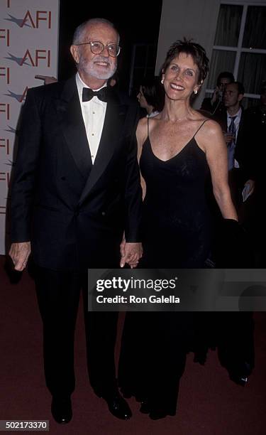 John Callas and Shannon Wilcox attend AFI Gala on January 5, 2002 at the Beverly Hilton Hotel in Beverly Hills, California.