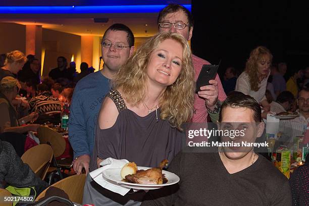 Singer Nicole attends the Frank Zander charity dinner for homeless at the Estrel hotel on December 21, 2015 in Berlin, Germany.