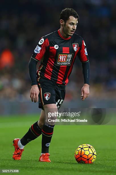 Adam Smith of Bournemouth during the Barclays Premier League match between West Bromwich Albion and Bournemouth at The Hawthorns on December 19, 2015...
