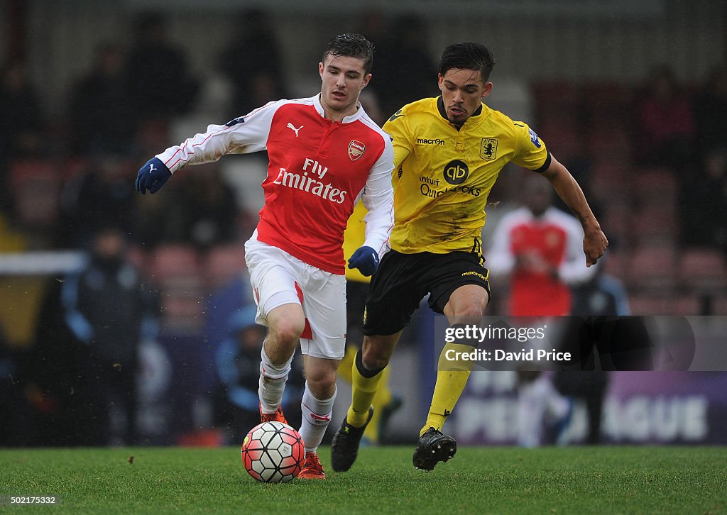 Arsenal v Aston Villa: U21 Premier League