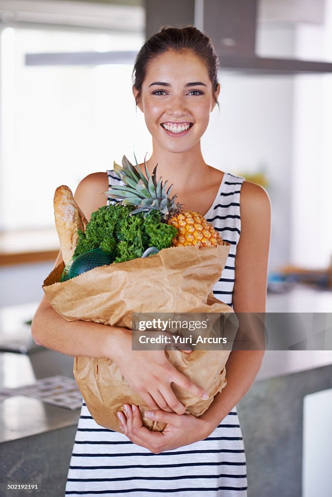 Healthy food keeps my smile bright