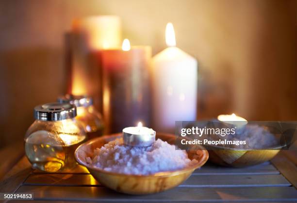 candlelit therapy - crystal stock pictures, royalty-free photos & images