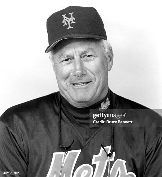 Manager Dallas Green of the New York Mets poses for a portrait circa 1995 in Flushing, New York.