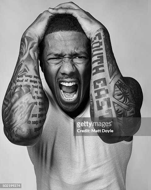 Entertainer Nick Cannon is photographed for Back Stage on November 9 in New York City.