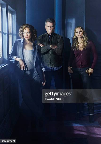 Season: 1 -- Pictured: Jennifer Lopez as Harlee Santos, Ray Liotta as Bill Wozniak, Drea de Matteo as Tess Nazario --