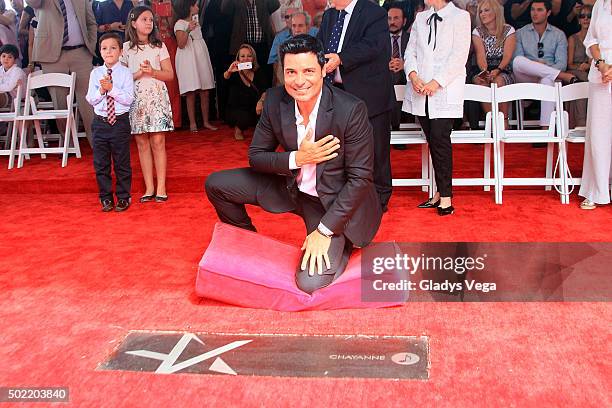 Chayanne attends Paseo De La Fama in which he was honored with star on December 21, 2015 in San Juan, Puerto Rico.