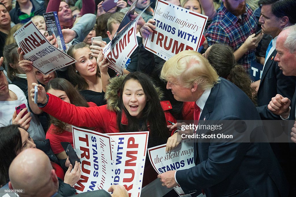 Donald Trump Campaigns In Grand Rapids