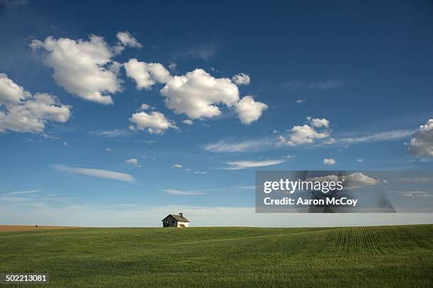 home on the prairie - rural house stock pictures, royalty-free photos & images