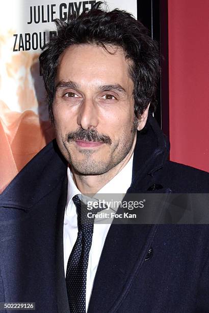 Vincent Elbaz attends 'Je Compte Sur Vous' Premiere at Publicis Cinema on December 21, 2015 in Paris, France.