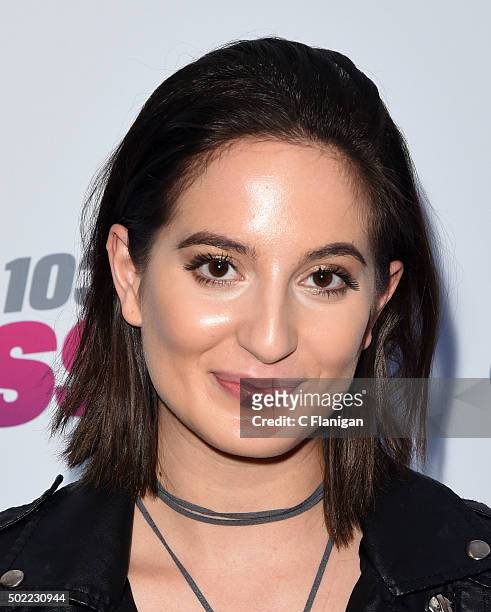 Singer Chloe Angelides attends 103.5 KISS FM's Jingle Ball 2015 Presented by Capital One at Allstate Arena on December 16, 2015 in Chicago, Ill.