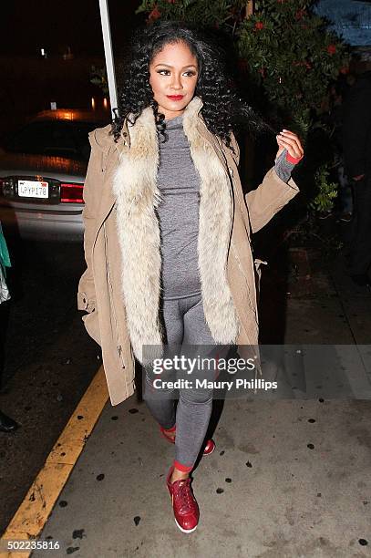 Maliah Michael arrives at Ace of Diamonds Mondays hosted by Spectacular at Ace Of Diamonds on December 21, 2015 in West Hollywood, California.