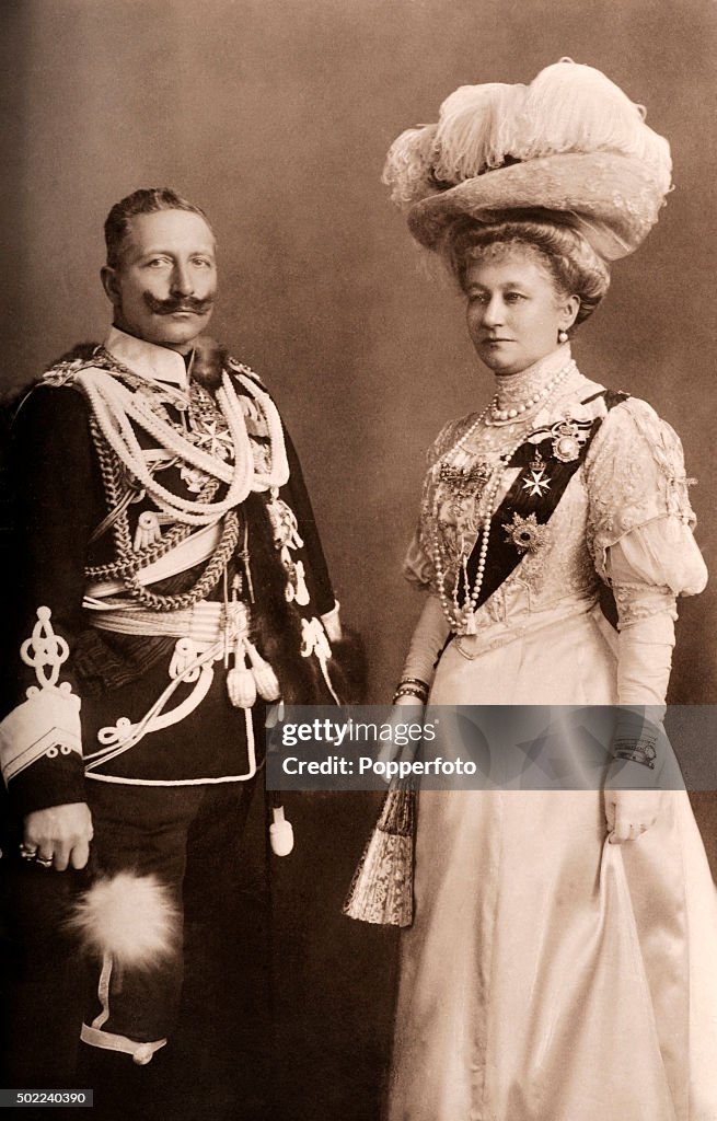 Kaiser Wilhelm II And His Wife