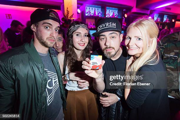 Matthias Roll alias 'TC' and guests attend the after-show party of premiere for the film 'Bruder vor Luder' at Ivory on December 20, 2015 in Cologne,...