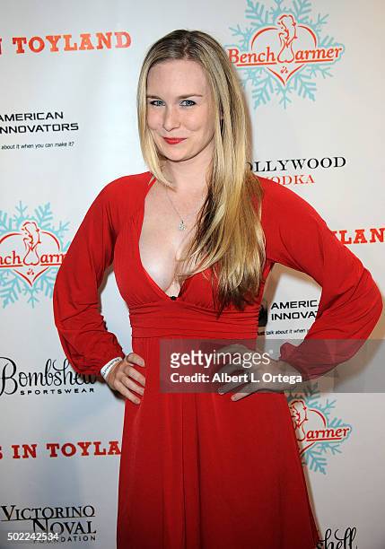 Model Malorie Mackey arrives for the 2015 Babes In Toyland And BenchWarmer Charity Toy Drive held at Avalon on December 9, 2015 in Hollywood,...
