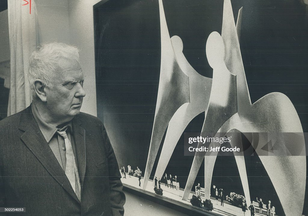 Sculptor Alexander Calder: 'I Look up the form, and then I look up the name. Name work, called simpl