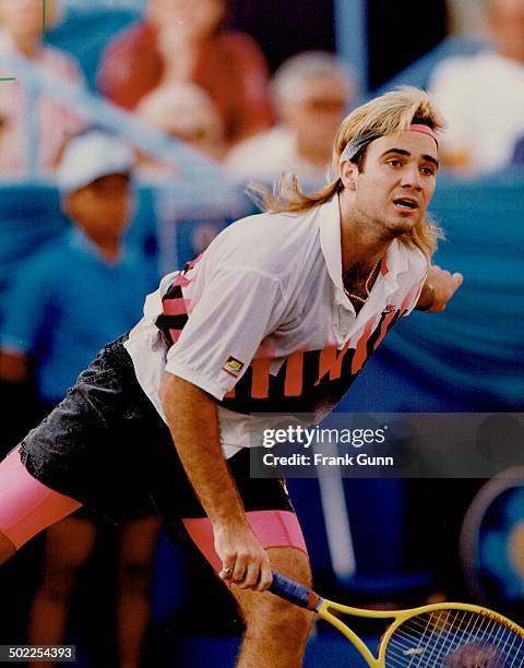 Andre Agassi 1990 Photos and Premium High Res Pictures - Getty Images