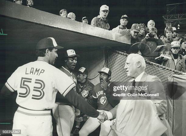 Bless you boy: What a difference a year makes. Detroit Tigers manager Sparky Anderson is attending this year's pennant battle in civvies just a year...