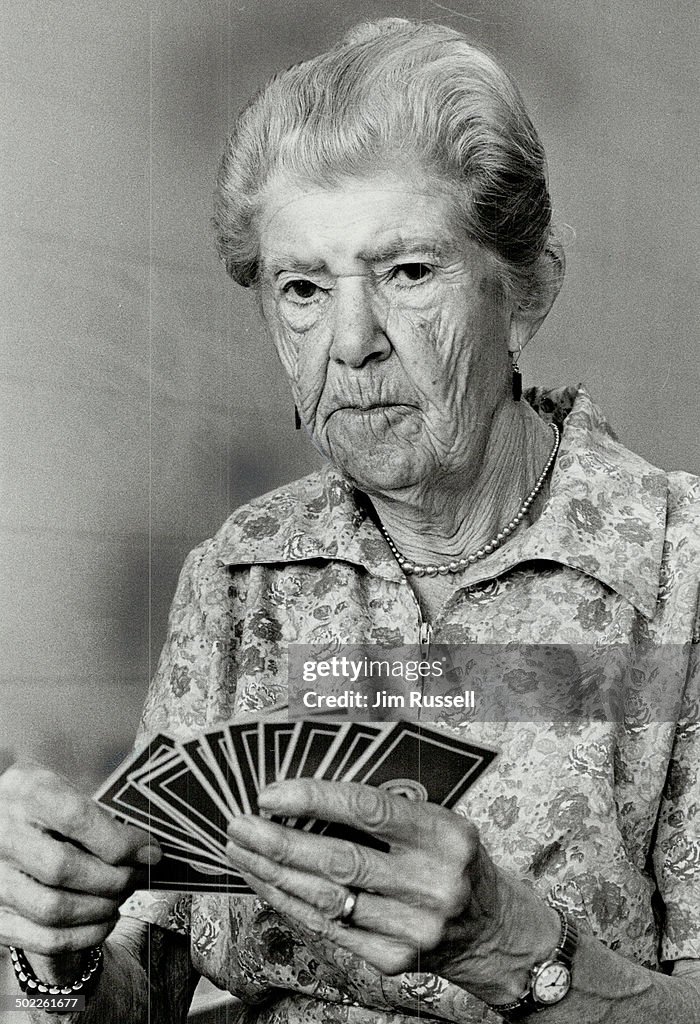 Old hand: Nita Bateman; age 90; has been playing bridge for 60 years. Now she's competing as a membe