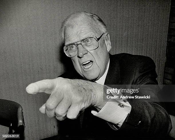 Ballard full of bluster: Harold Ballard, president and controlling shareholder of Maple Leaf Gardens Ltd., was in fine fettle at a shareholders'...