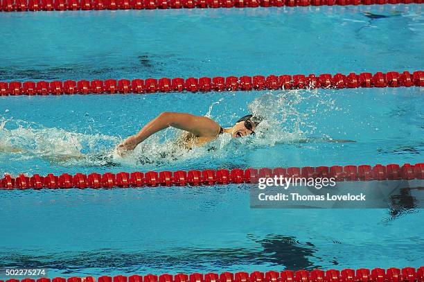 16th FINA World Championships: USA Katie Ledecky in action during Women's 4x200M Freestyle Relay at Kazan Arena. Kazan, Russia 8/6/2015 CREDIT:...