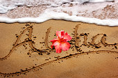 Aloha Written in the Sand - Maui, Hawaii