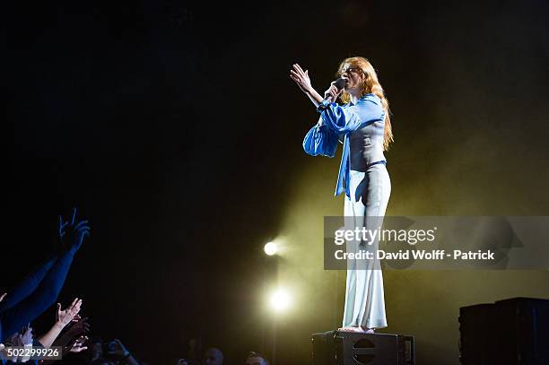 Florence Welch from Florence and the Machine performs at Zenith de Paris on December 22, 2015 in Paris, France.