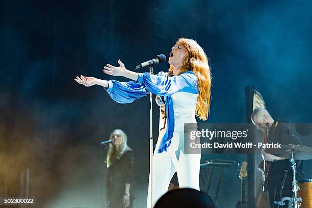 Florence Welch from Florence and the Machine performs at Zenith de Paris on December 22, 2015 in Paris, France.