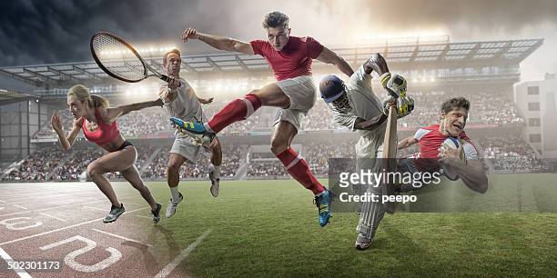 eroi dello sport - rugby sport foto e immagini stock