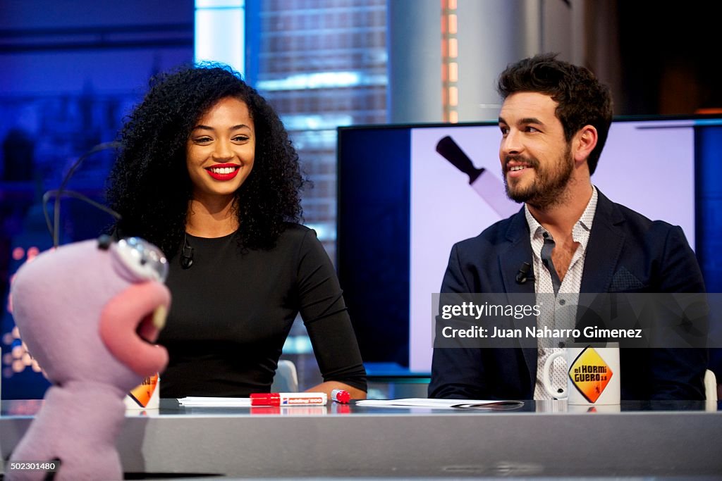 Mario Casas And Berta Vazquez Attends 'El Hormiguero' Tv Show