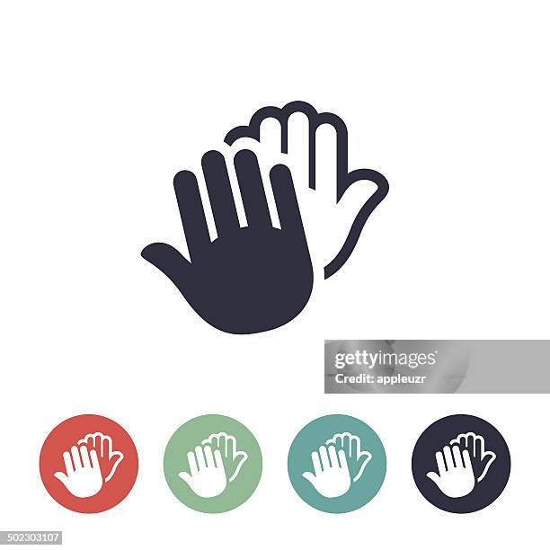 high five-symbol - high five stock-grafiken, -clipart, -cartoons und -symbole