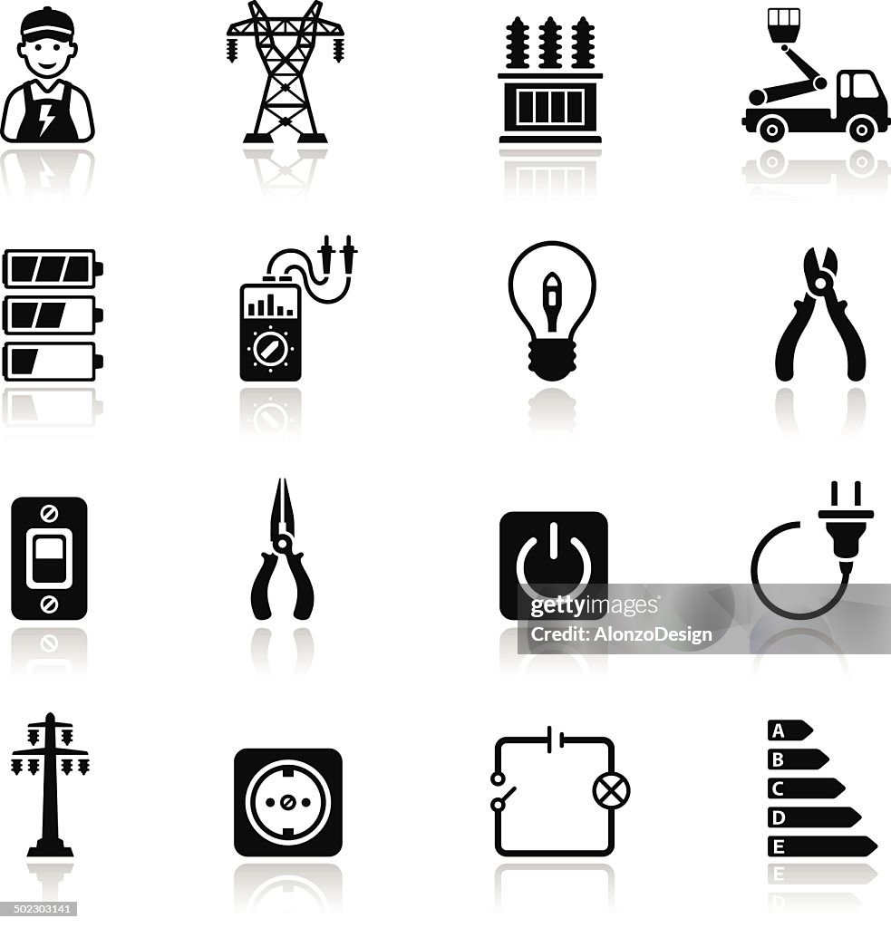 Electricity Icon Set