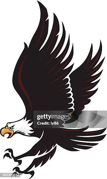 eagle - golden eagle stock illustrations