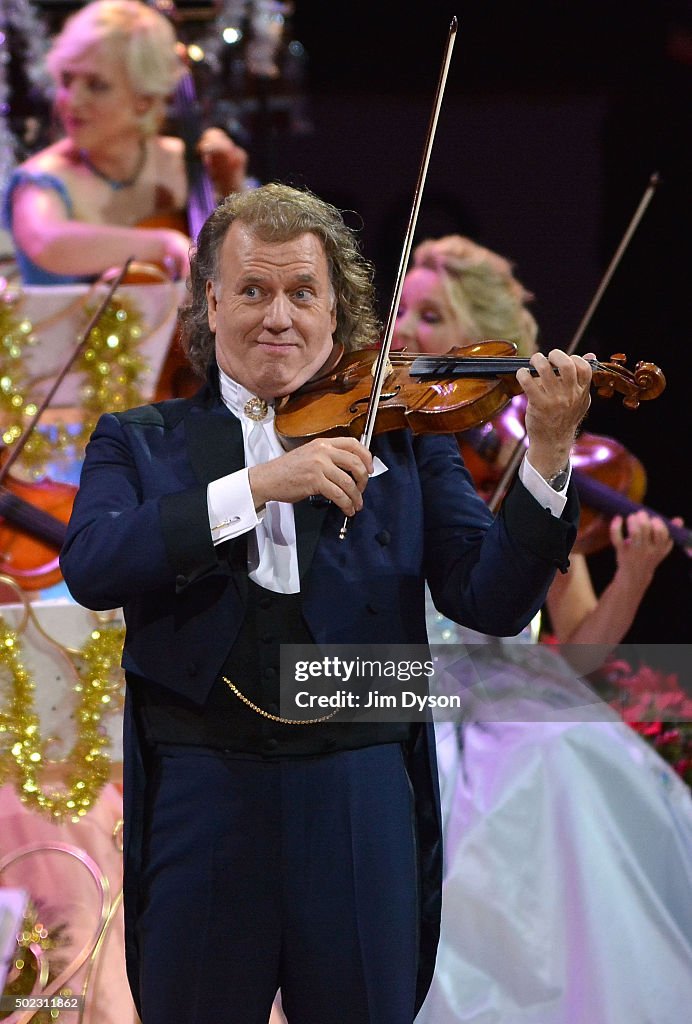 Andre Rieu England Dutch violinist and conductor Andre Rieu performs with the Johann ...