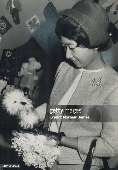 Ookpik pleases a princess. Japanese Princess Yasuko; 20; on a visit to Toronto with her parents; Pri Ookpik pleases a princess. Japanese Princess Yasuko; 20; on a visit to Toronto with her parents; Pri