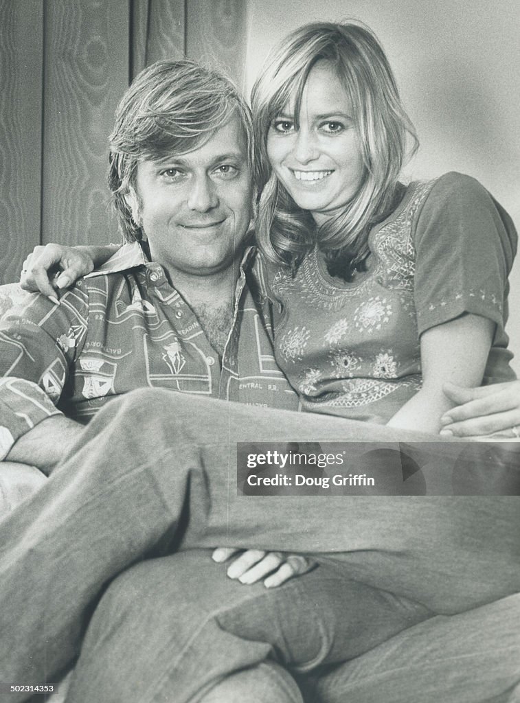 Singer; Jack Jones; with his current companion actress; Susan George