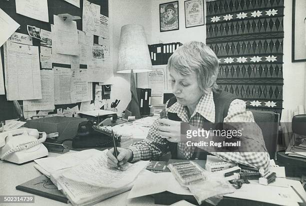 Candy bars are dinner when Alderman Anne Johnston works at night in her cubbyhole office in City Hall; as she frequently does. Many of the 92 members...