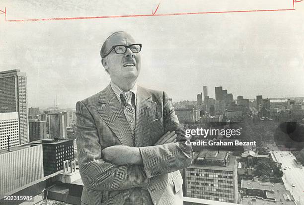 Surveying his domain from atop one of Toronto's new downtown skycrapers is William Dennison, who retires at the end of this year after six years as...