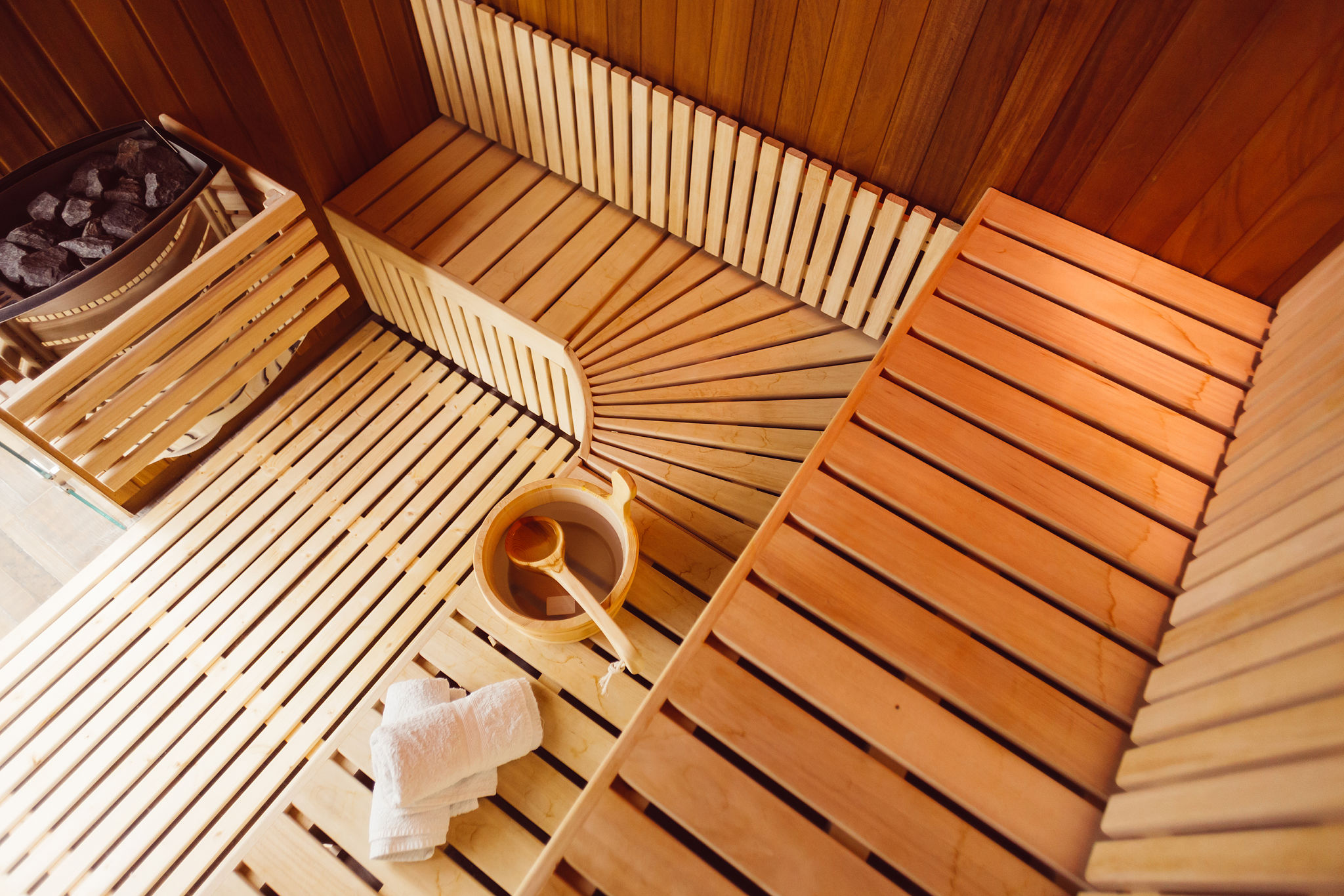 home sauna setup