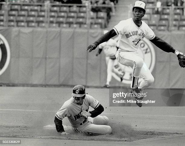 Amazing grace: When it comes to playing shortstop; few; if any; are better than Tony Fernandez of the Blue Jays. Fernandez; getting a force out on...