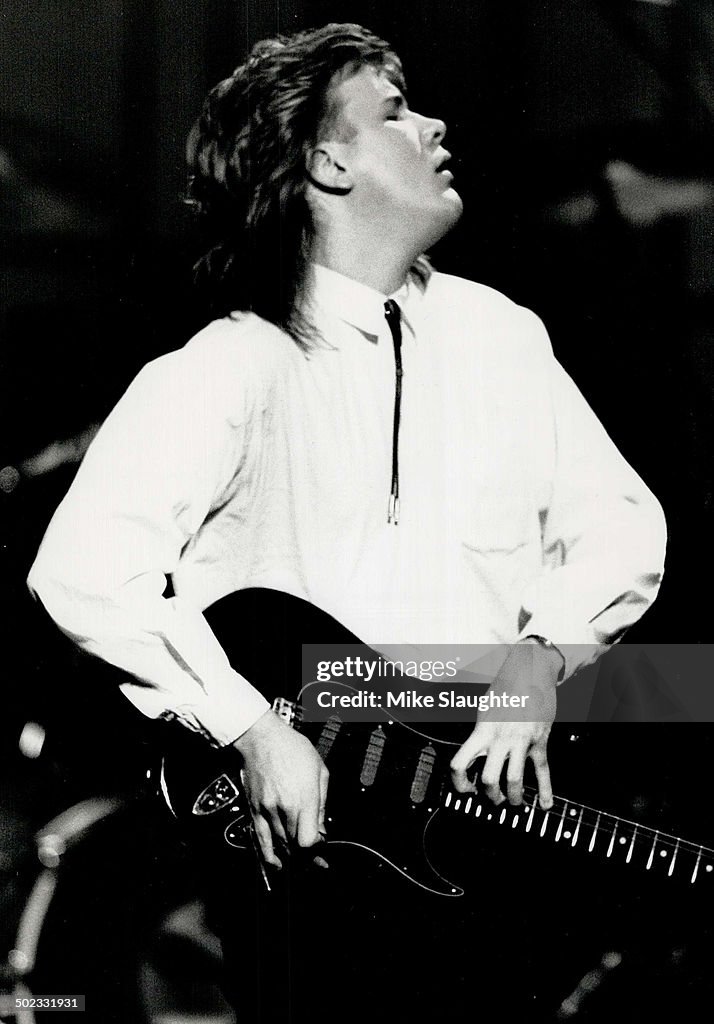 Not this time: Guitarist Jeff Healey was included in the most promising male vocalist category but l