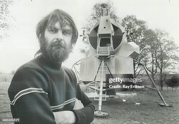 Sculptor Bill Lishman is trying to sell his 23-foot model of the lunar-lander Eagle to a museum; if he doesn't; he says he'll move his family into it...