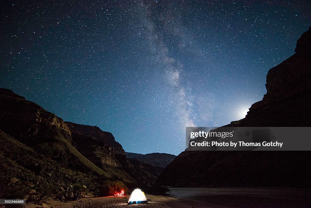 Night Sky, Colorado River Camp, Grand Canyon National Park, Arizona