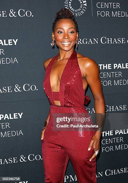 Actress Erica Ash attends The Paley Center For Media's Tribute To African-American Achievements In Television at the Beverly Wilshire Four Seasons...