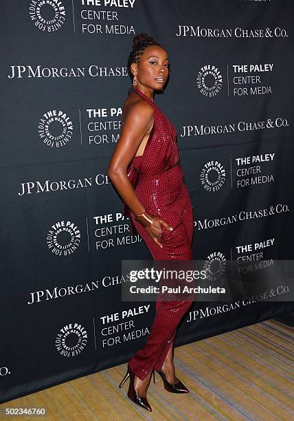 Actress Erica Ash attends The Paley Center For Media's Tribute To African-American Achievements In Television at the Beverly Wilshire Four Seasons...